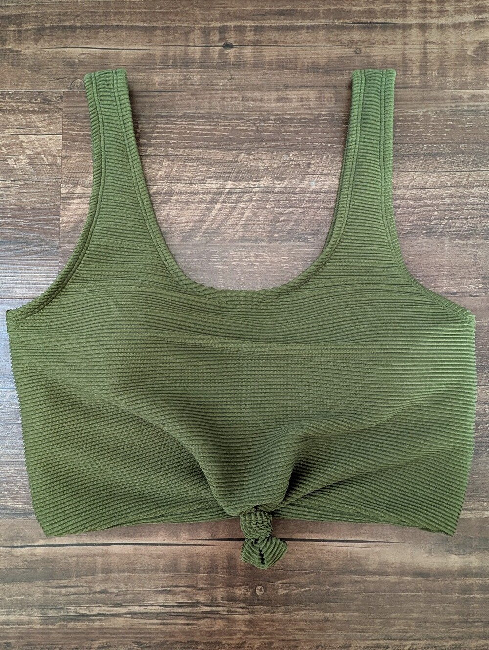 Coral Reef Swim Olive Green Traveler Swim Top